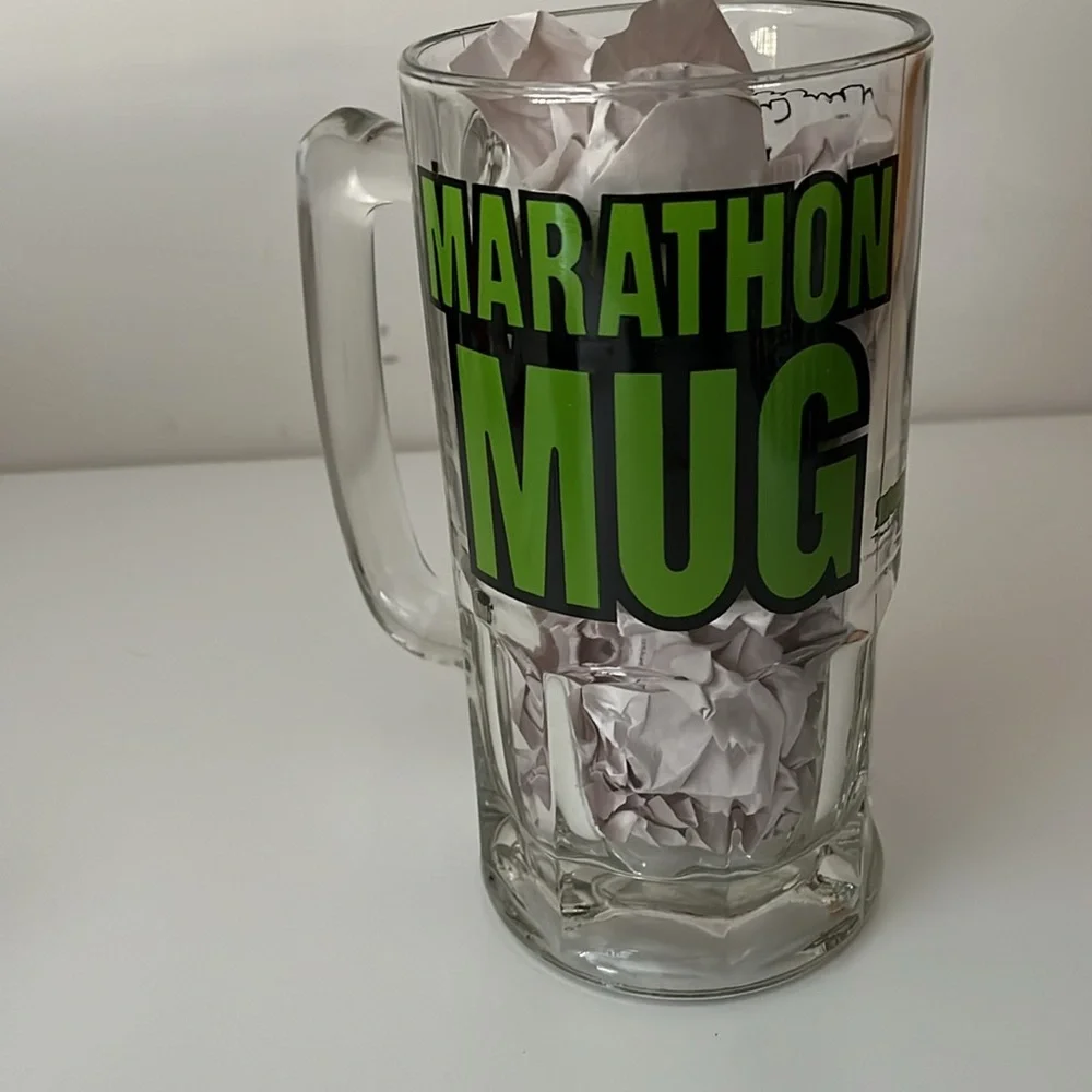 Vintage 1981 Ziggy Glass Large Marathon Mug
